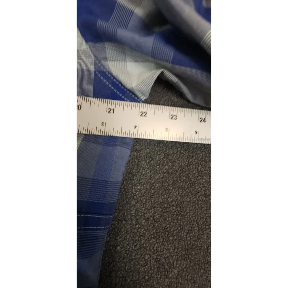 ATG Wrangler All Terrain Gear‎ Mens Plaid Short Sleeve Button Up Shirt